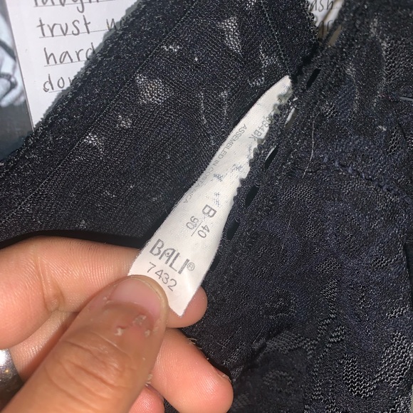 Lace y2k 2000s 90s fairy grunge goth lingerie black bali bodysuit - Picture 3 of 4